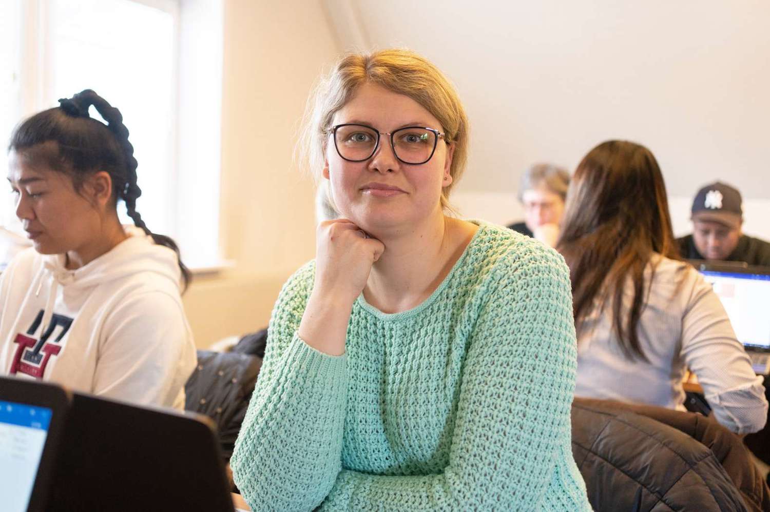 38-årige Ina Manciuskiene er fra Lituaen og arbejder på Kelsen i Nr. Snede. Hun synes, dansk er et svært sprog at lære.